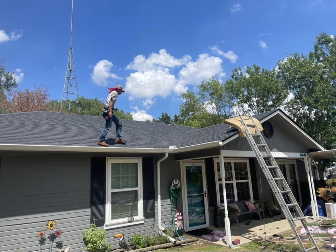 Storm damage roof repair